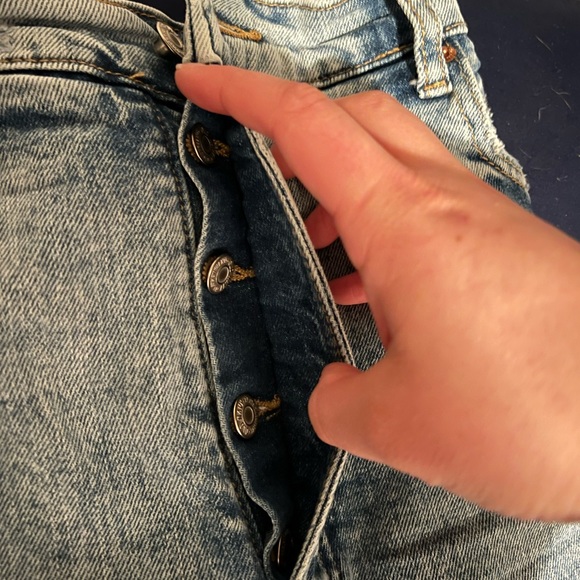 Old Navy | Extra High Rise Sky High Straight Jeans | 18 Tall - Picture 6 of 10